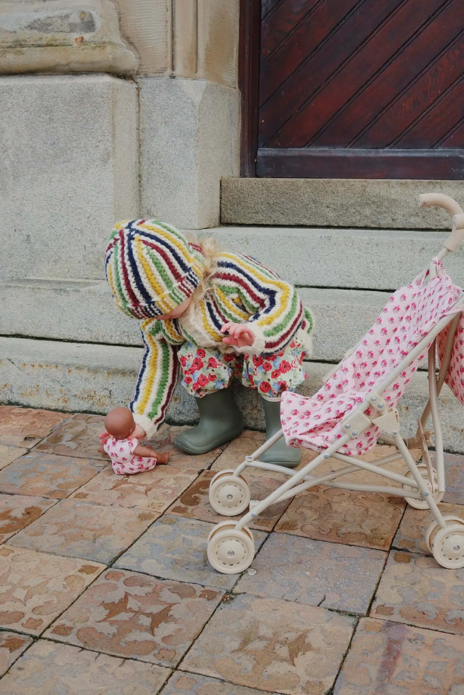 Akcesoria Dla Lalek | Konges slojd Wózek dla lalek - rosie rose