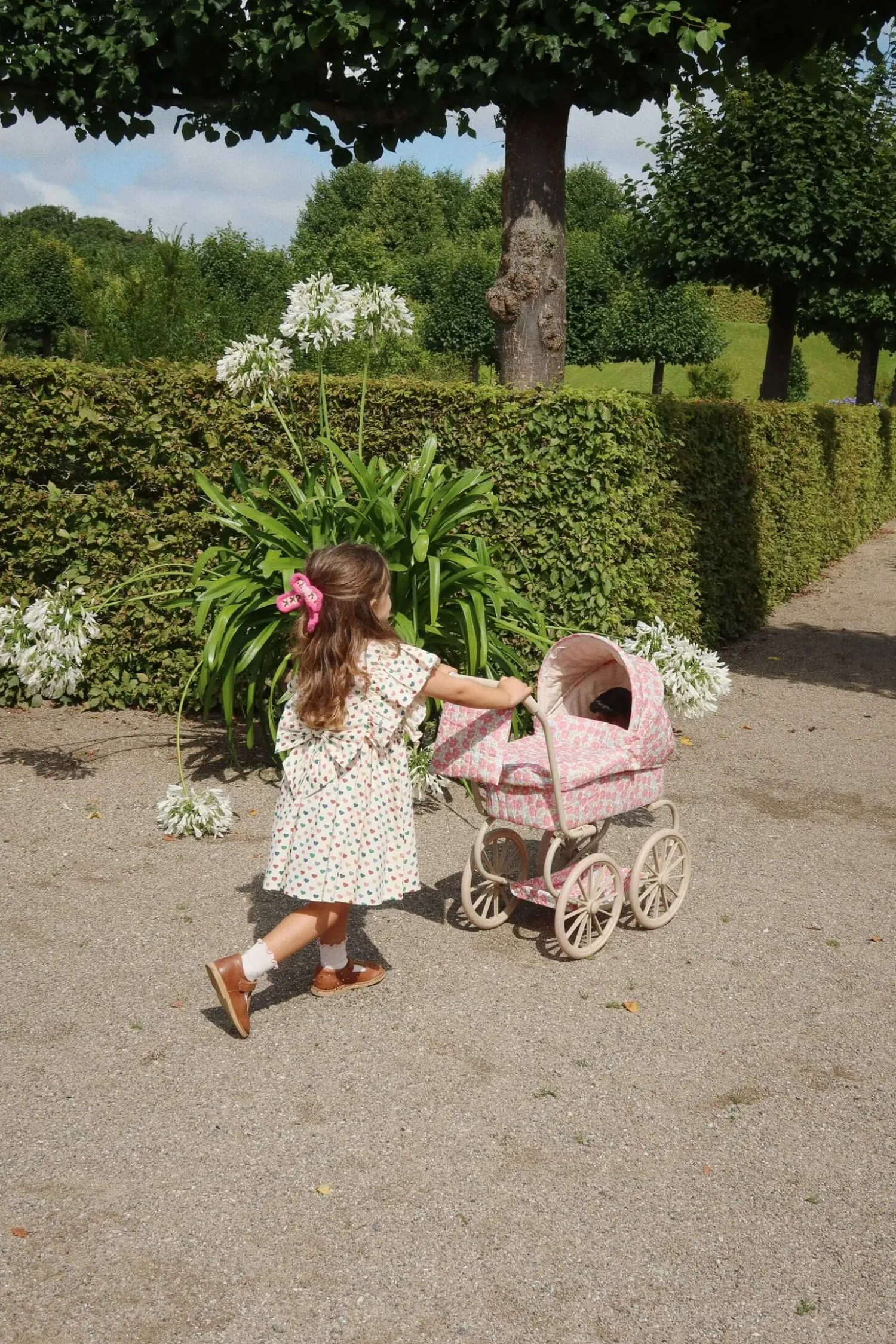 Akcesoria Dla Lalek | Konges slojd Wózek gondola dla lalek - Rose anglaise