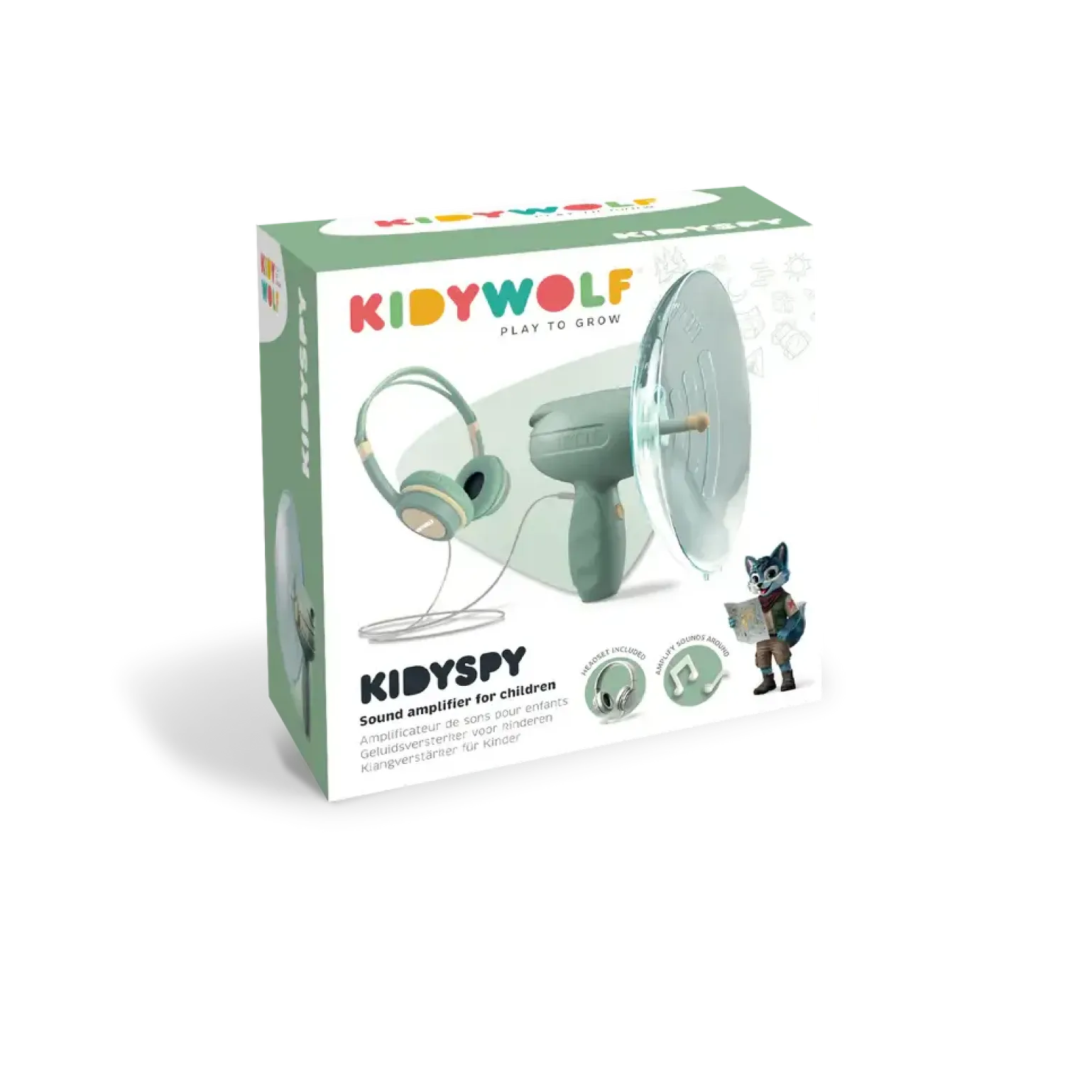 8 Lat+|6 Lat+ | Kidywolf Wzmacniacz dźwięku KIDYSPY