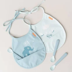 Łyżeczki dla niemowląt Foodie Easy-grip - Blue, 3 szt.