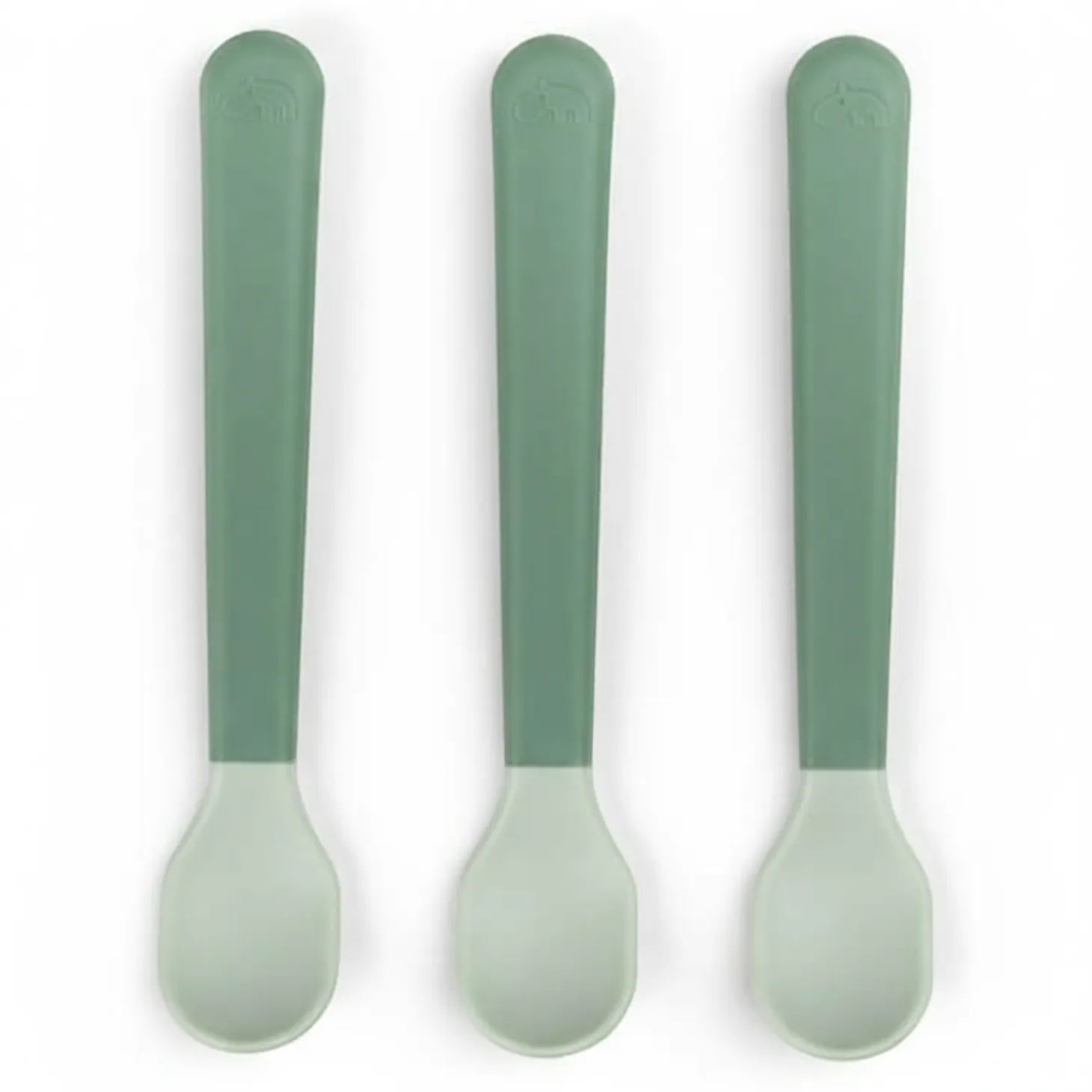 Łyżeczki dla niemowląt Foodie Easy-grip - Green, 3 szt.