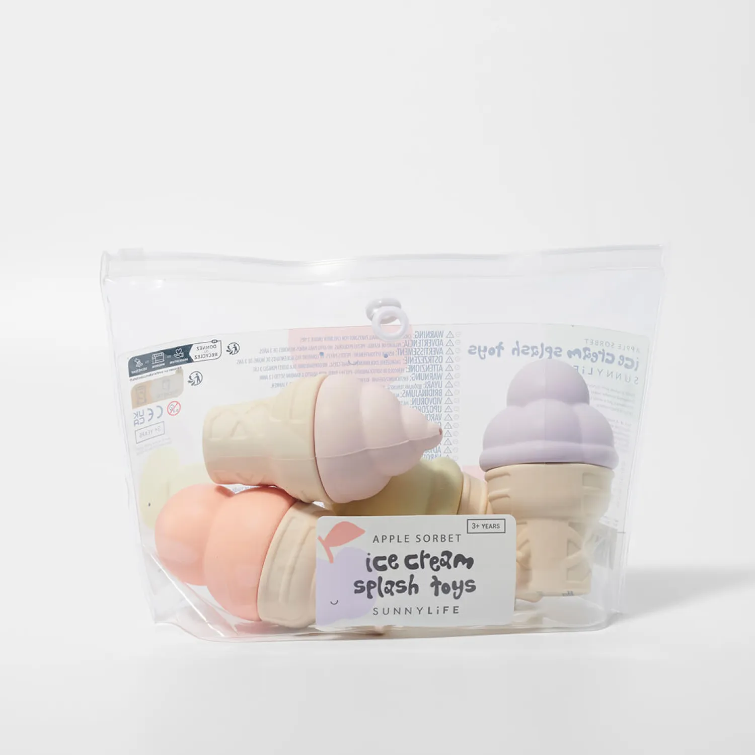 Zabawki Do Kąpieli|12M+ | Sunny Life Zabawki do wody Lody Apple Sorbet Multi