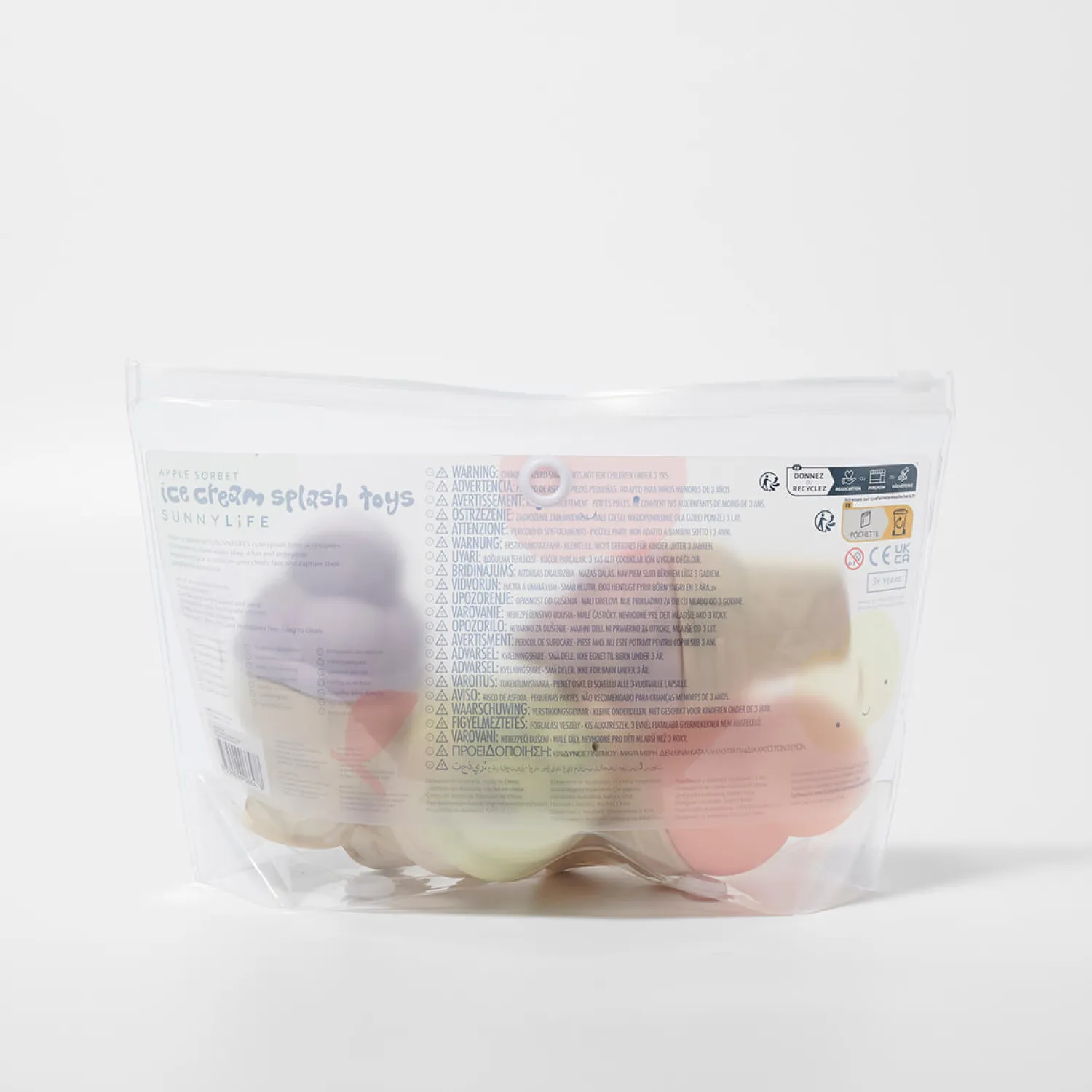 Zabawki Do Kąpieli|12M+ | Sunny Life Zabawki do wody Lody Apple Sorbet Multi