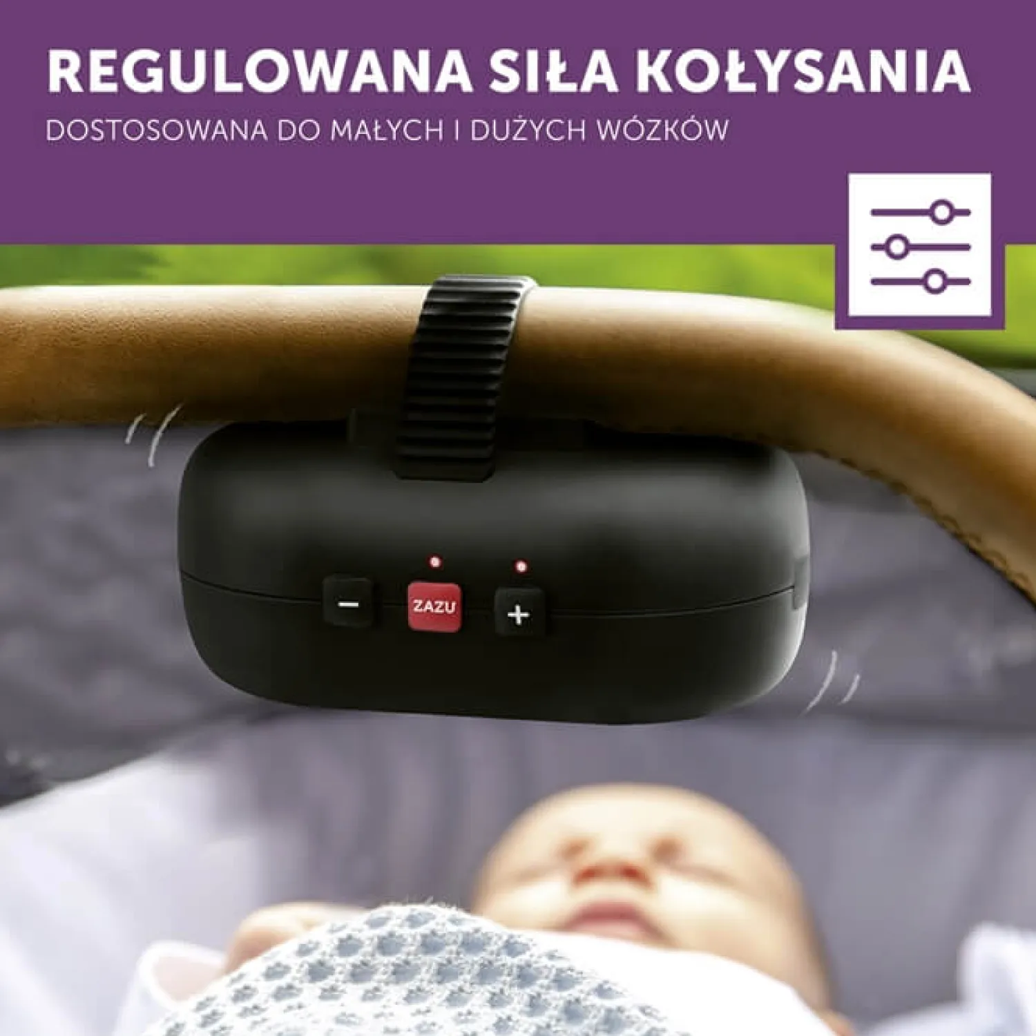 Zawieszki Do Wózka|Przydatne Akcesoria | Zazu ROBBY - bujak do wózka, black
