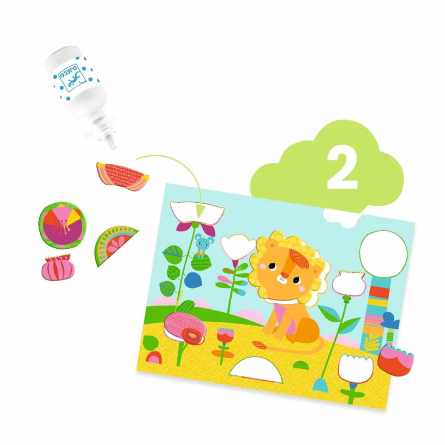 3 Lata +|2 Lata + | Djeco Zestaw artystyczny 6w1 MYSZKA I PRZYJACIELE 3+