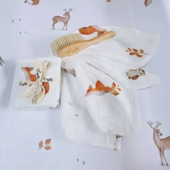 Otulacze I Pieluszki|Otulacze I Pieluszki | Layette Zestaw 5 chusteczek bambusowych WOODLAND
