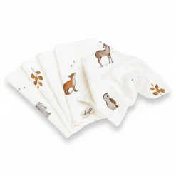 Otulacze I Pieluszki|Otulacze I Pieluszki | Layette Zestaw 5 chusteczek bambusowych WOODLAND
