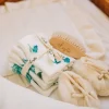 Otulacze I Pieluszki|Otulacze I Pieluszki | Layette Zestaw 5 chusteczek bambusowych BLUE FLOWERS