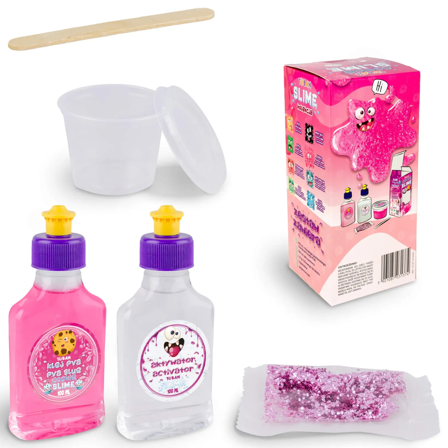 6 Lat+|7 Lat+ | Tuban Zestaw DIY Slime - ciasteczko