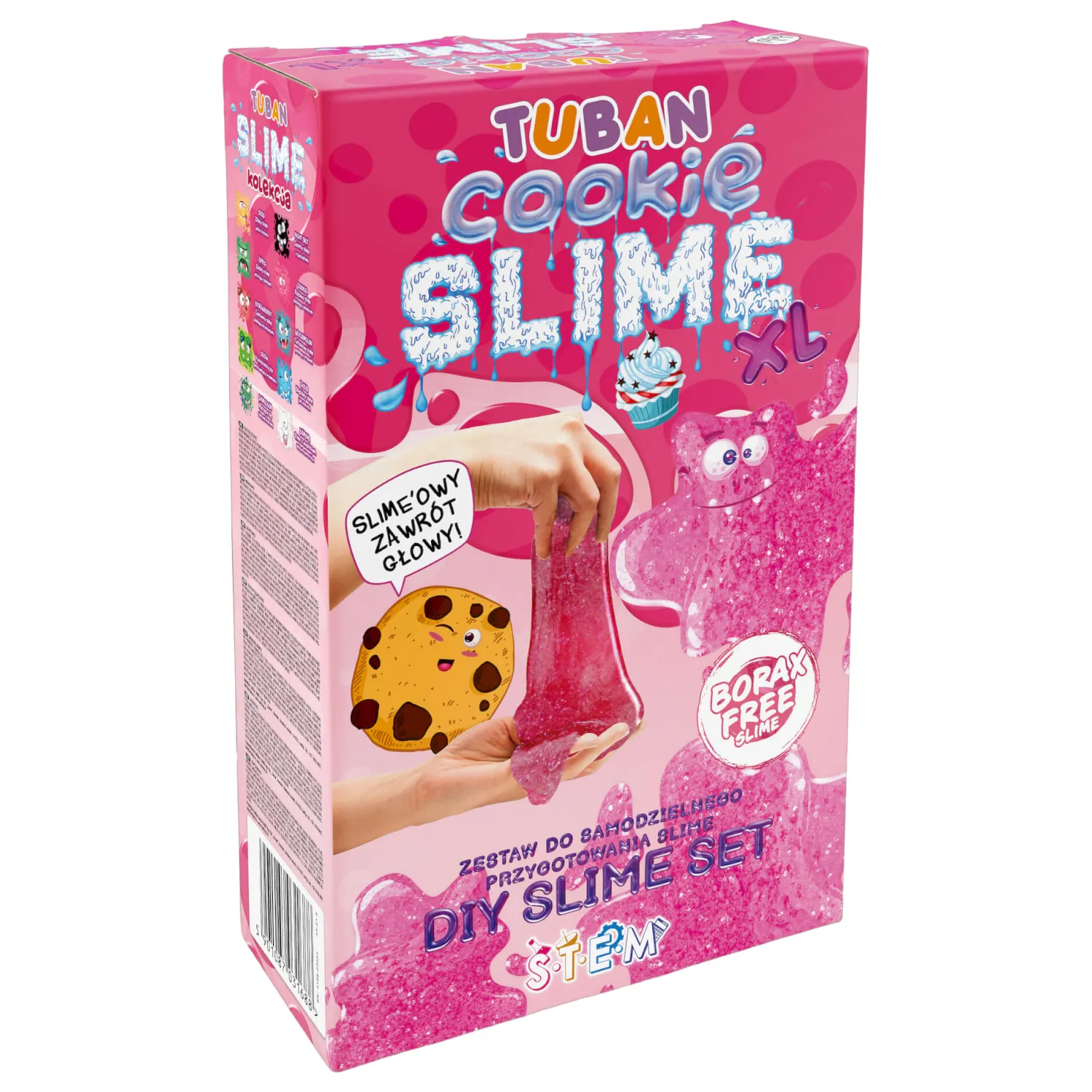 6 Lat+|7 Lat+ | Tuban Zestaw DIY Slime - ciasteczko XL