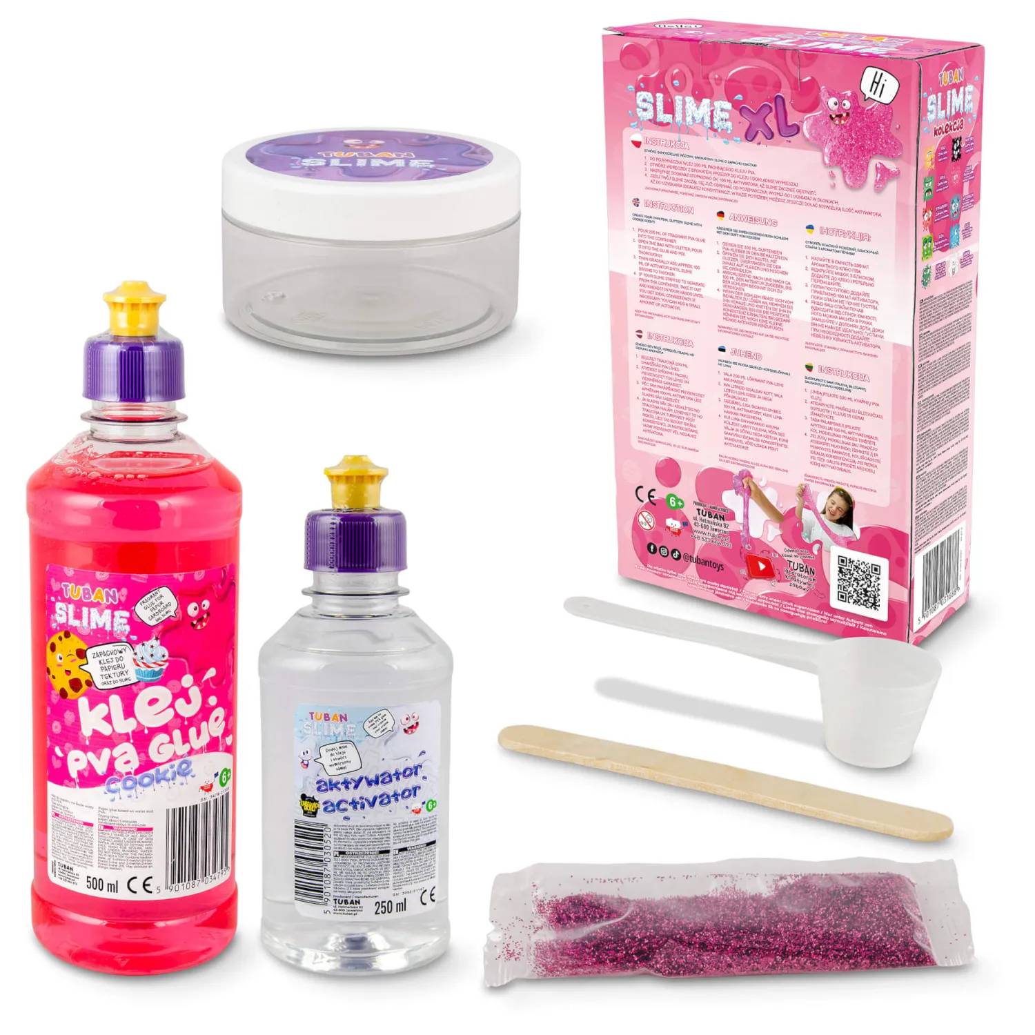 6 Lat+|7 Lat+ | Tuban Zestaw DIY Slime - ciasteczko XL