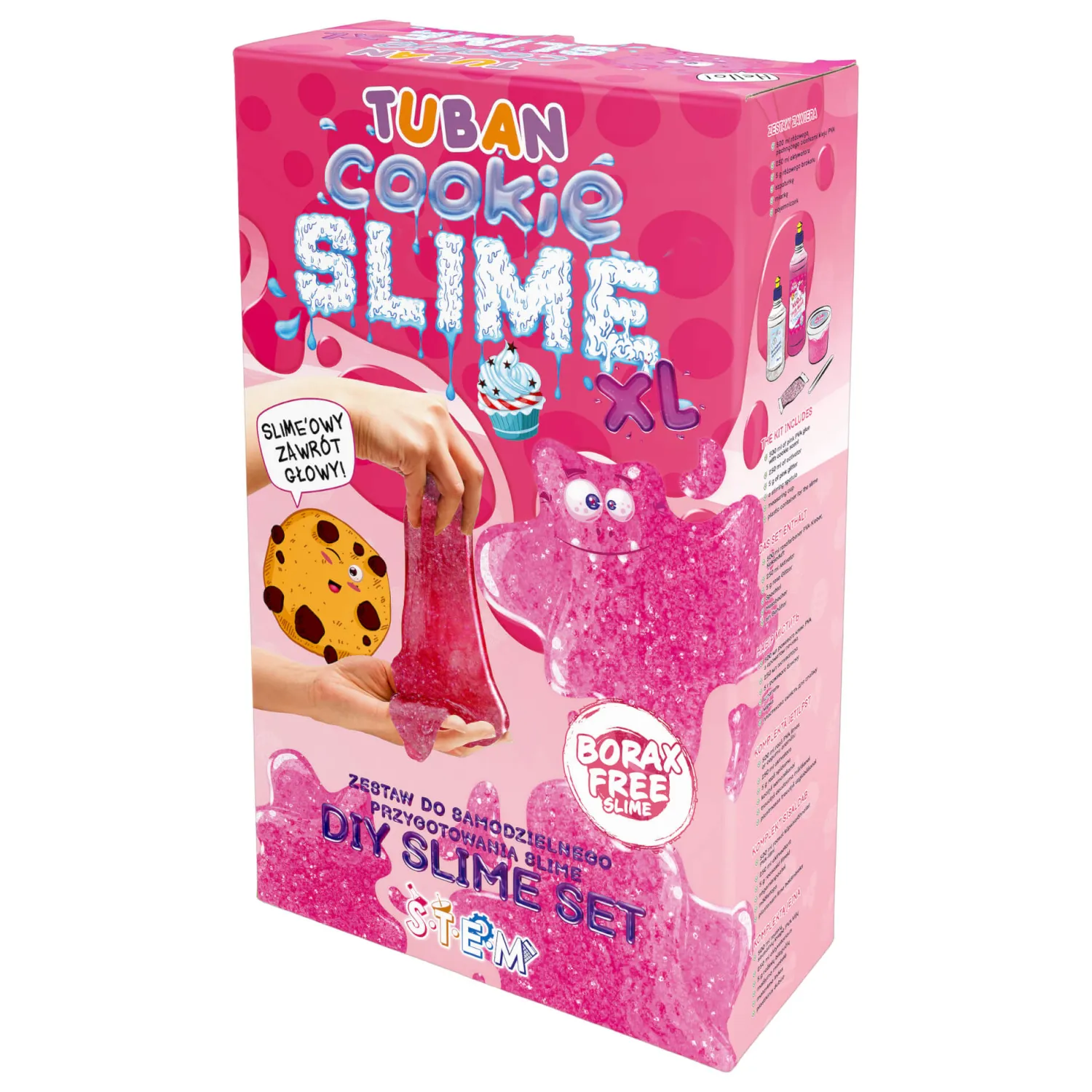 6 Lat+|7 Lat+ | Tuban Zestaw DIY Slime - ciasteczko XL