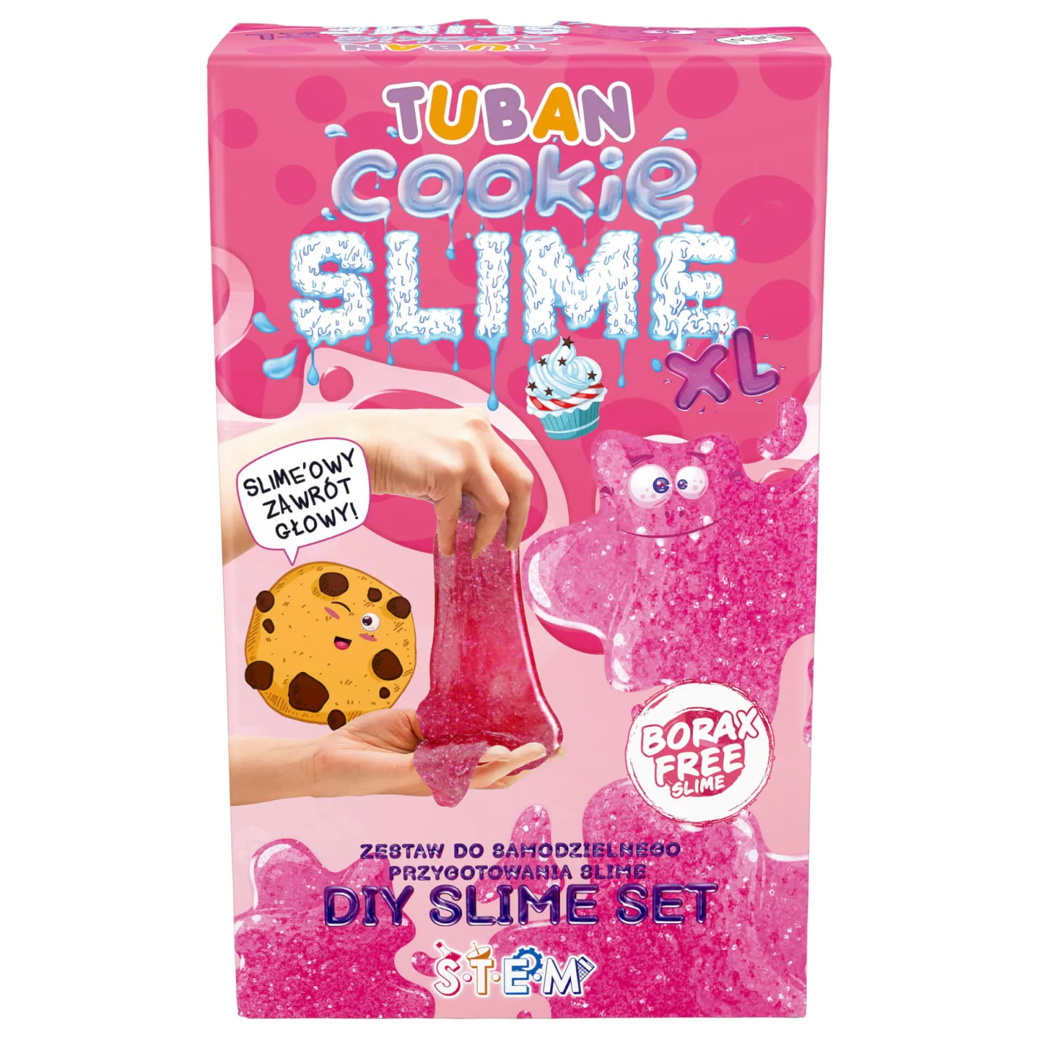 6 Lat+|7 Lat+ | Tuban Zestaw DIY Slime - ciasteczko XL