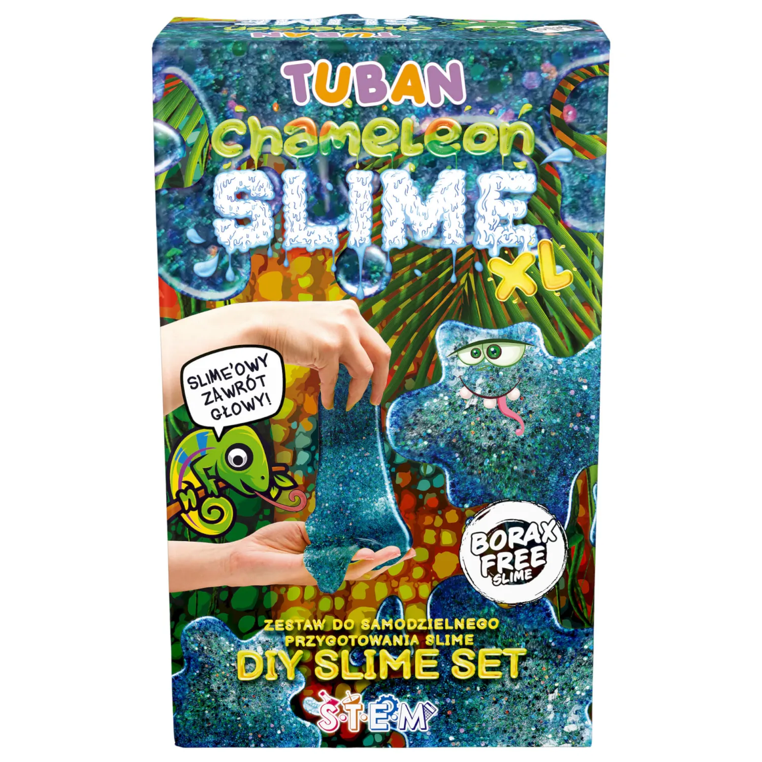 6 Lat+|7 Lat+ | Tuban Zestaw DIY Slime - kameleon XL