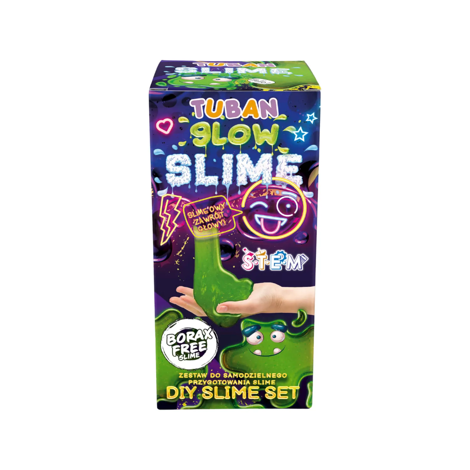 6 Lat+|7 Lat+ | Tuban Zestaw DIY Slime - świecący w ciemności