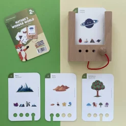 Idealne W Podróży|Edukacyjne | WiemTo Zestaw dla dzieci 2-3 latka. Pudełko i 6 Zestawów Kart