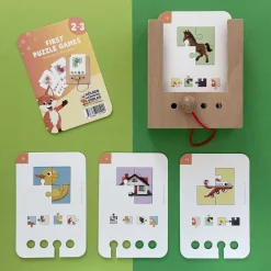 Idealne W Podróży|Edukacyjne | WiemTo Zestaw dla dzieci 2-3 latka. Pudełko i 6 Zestawów Kart