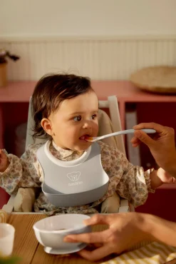 Metoda Blw|Naczynia Dla Dzieci | BabyBjorn Zestaw do karmienia 3 szt. - Light Grey
