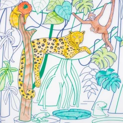 Idealne W Podróży|6 Lat+ | Super Petit Zestaw do kolorowania z silikonową matą - Amazonia