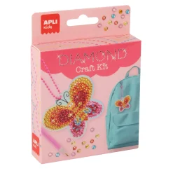 Zestawy Kreatywne|Diy | Apli Kids Zestaw do robienia diamentowych breloczków DIY - Motyl