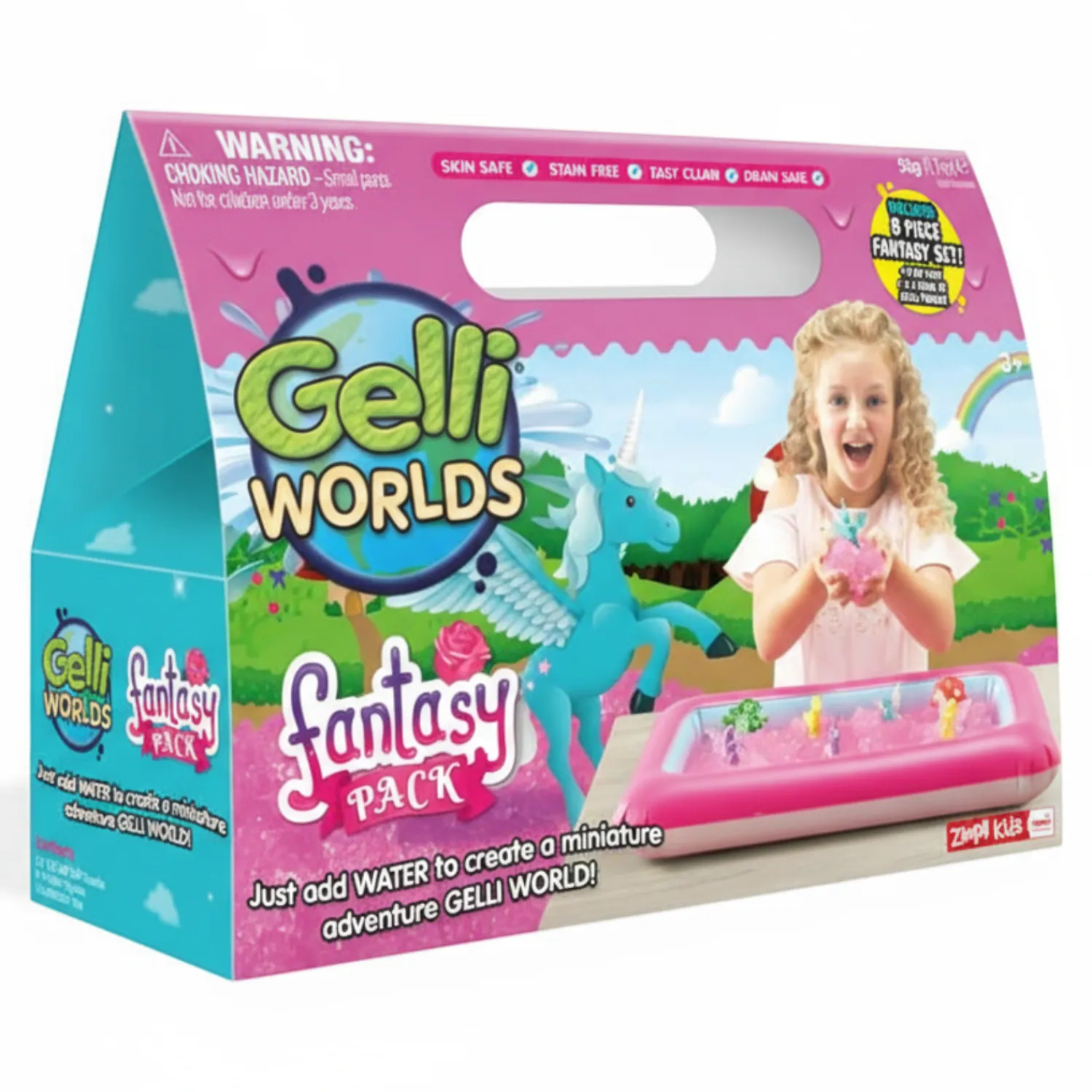 Zabawki Do Kąpieli|Do Kąpieli | Zimpli Kids Zestaw do tworzenia gelli z figurkami i tacą Gelli Worlds Fantasy Pack 3+