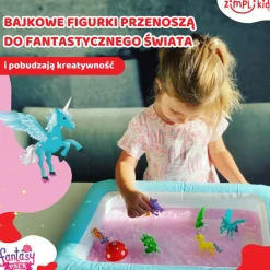 Zabawki Do Kąpieli|Do Kąpieli | Zimpli Kids Zestaw do tworzenia gelli z figurkami i tacą Gelli Worlds Fantasy Pack 3+