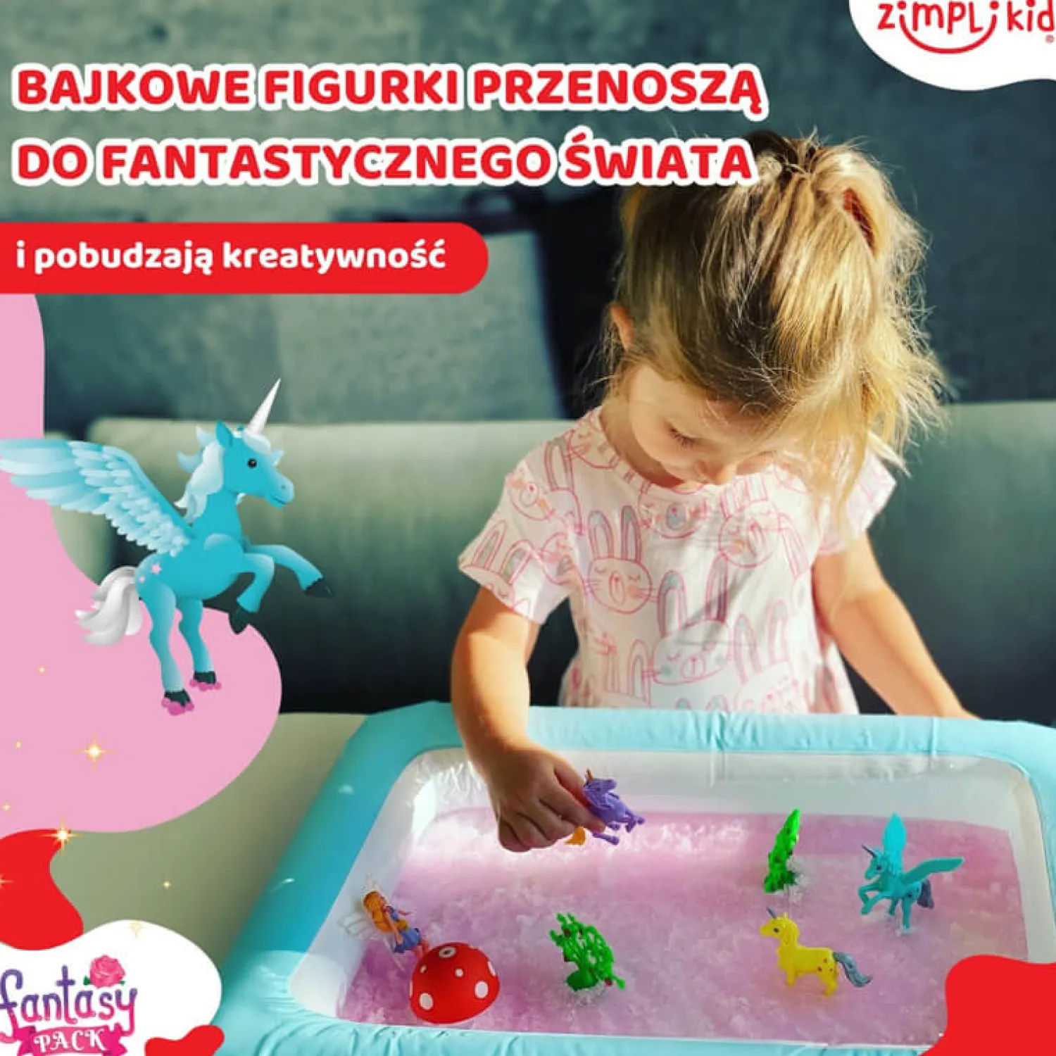 Zabawki Do Kąpieli|Do Kąpieli | Zimpli Kids Zestaw do tworzenia gelli z figurkami i tacą Gelli Worlds Fantasy Pack 3+