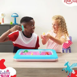 Zabawki Do Kąpieli|Do Kąpieli | Zimpli Kids Zestaw do tworzenia gelli z figurkami i tacą Gelli Worlds Fantasy Pack 3+