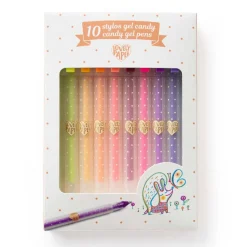 7 Lat+|8 Lat+ | Djeco Zestaw 10 długopisów żelowych CANDY