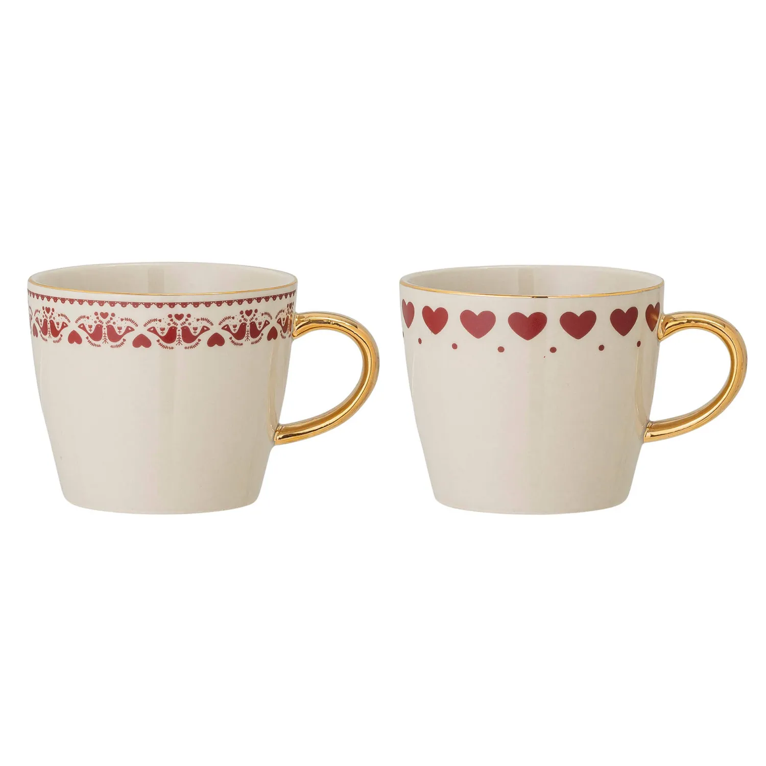 Naczynia Dla Dzieci | Bloomingville Mini Zestaw dwóch kubków Jolly - Red