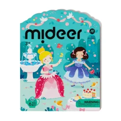 Naklejki | Mideer Zestaw żelowych naklejek wielokrotnego użytku - Princess Dress-Up