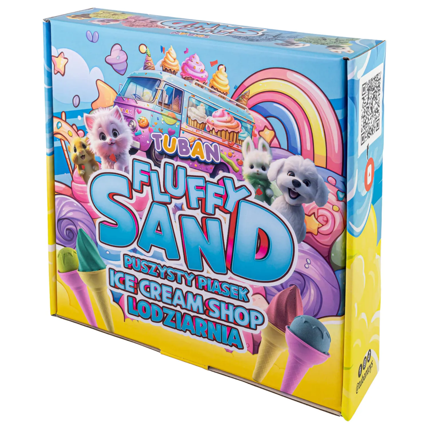 6 Lat+|3 Lata + | Tuban Zestaw Fluffy Sand - Puszysty piasek lodziarnia
