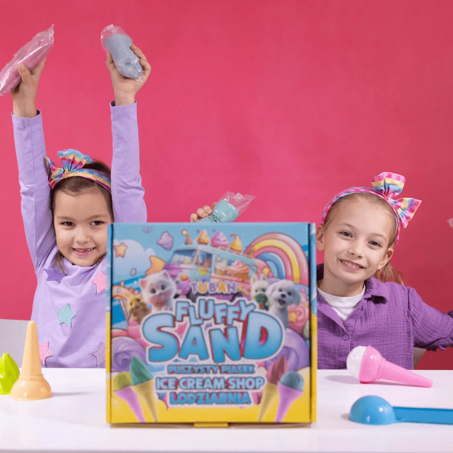 6 Lat+|3 Lata + | Tuban Zestaw Fluffy Sand - Puszysty piasek lodziarnia