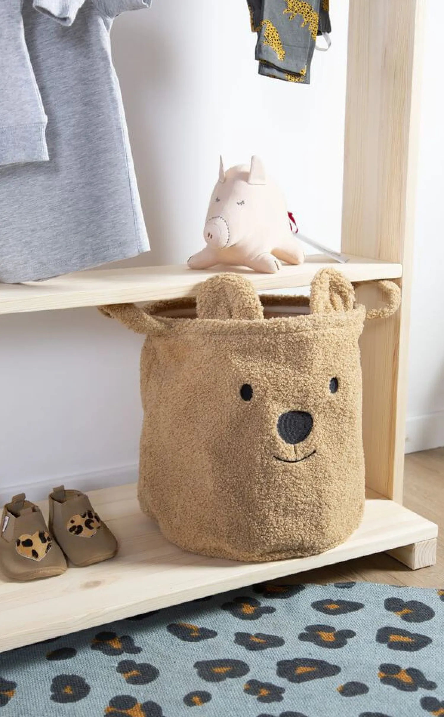 Dekoracje Dziecięce|Porządek W Domu | Childhome Zestaw 3 koszy na zabawki Teddy Bear