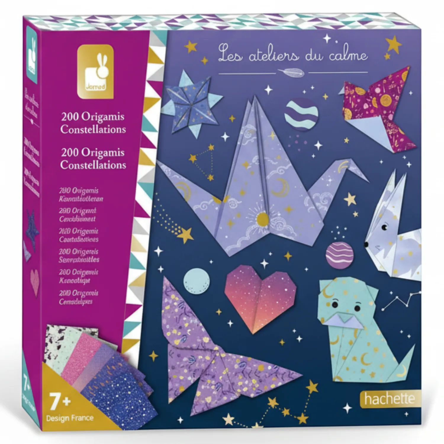 Zestawy Kreatywne|8 Lat+ | Janod Zestaw kreatywny do tworzenia origami Konstelacje 200szt. 7+