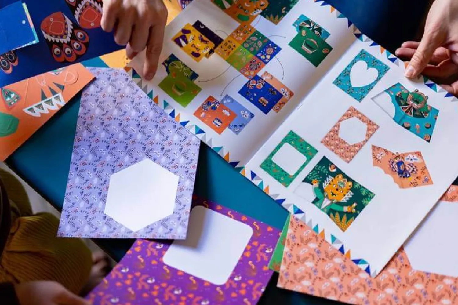 Zestawy Kreatywne|8 Lat+ | Janod Zestaw kreatywny Przestrzenne kartki pop-up 3D Zwierzęta 6+