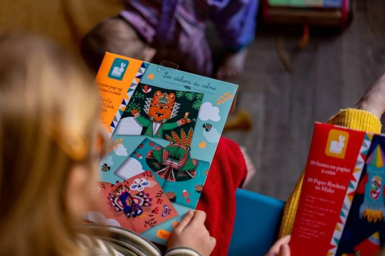 Zestawy Kreatywne|8 Lat+ | Janod Zestaw kreatywny Przestrzenne kartki pop-up 3D Zwierzęta 6+