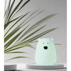Lampki Nocne|Lampki Nocne | Rabbit&Friends Zestaw 2 lampek Mini Miś w kolorze Biały i Arktyczna Zieleń