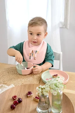 Śliniaki | Lassig Zestaw śliniaków bawełnianych 5szt. 3m+ Happy Fruits Cherry