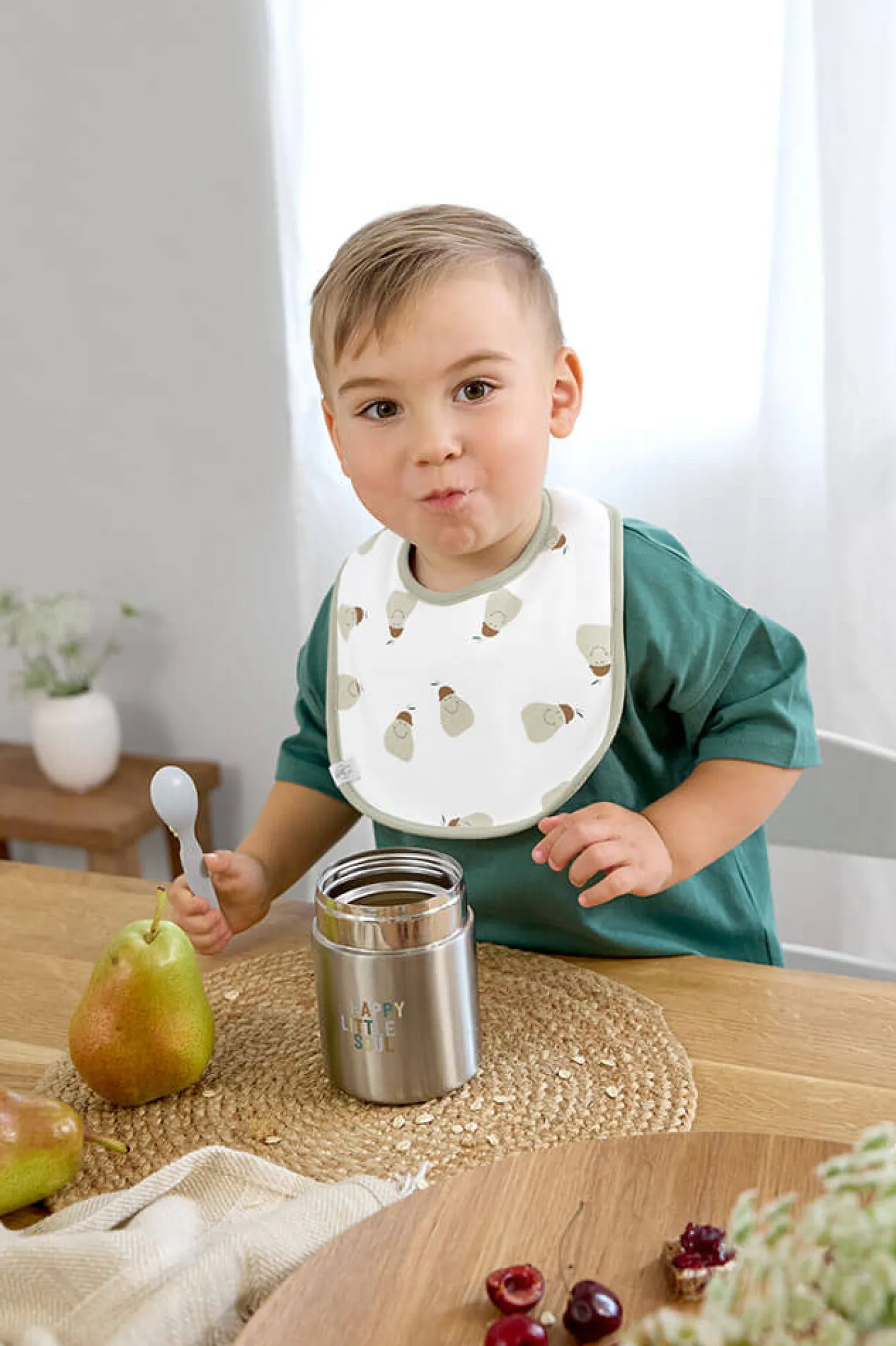 Zestaw śliniaków bawełnianych 5szt. 3m+ Happy Fruits Lemon