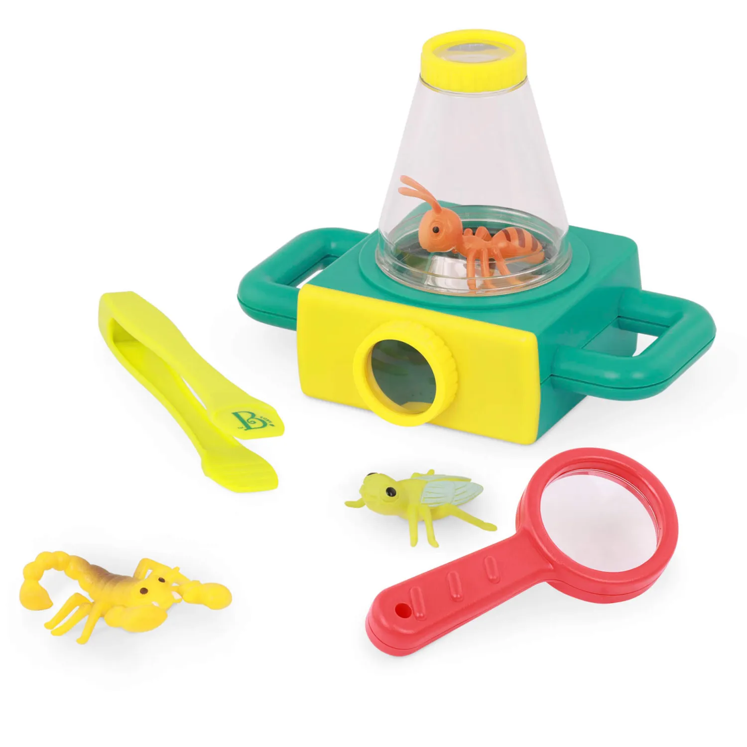 6 Lat+|4 Lata + | B.Toys Zestaw małego badacza przyrody z mikroskopem i naklejkami Little Explorer Pack