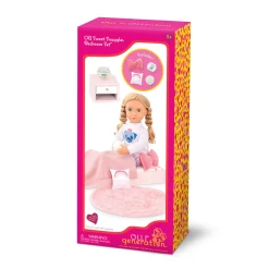 8 Lat+|Odgrywanie Ról | OurGeneration Zestaw mebli dla lalki - Sypialnia z wyposażeniem - Sweet Snuggles Bedroom Set﻿