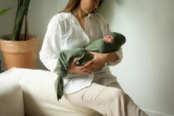 Kocyki|Na Główkę | Yarnami Zestaw merino Cozy - oliwkowy