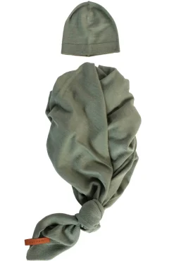 Kocyki|Na Główkę | Yarnami Zestaw merino Cozy - oliwkowy