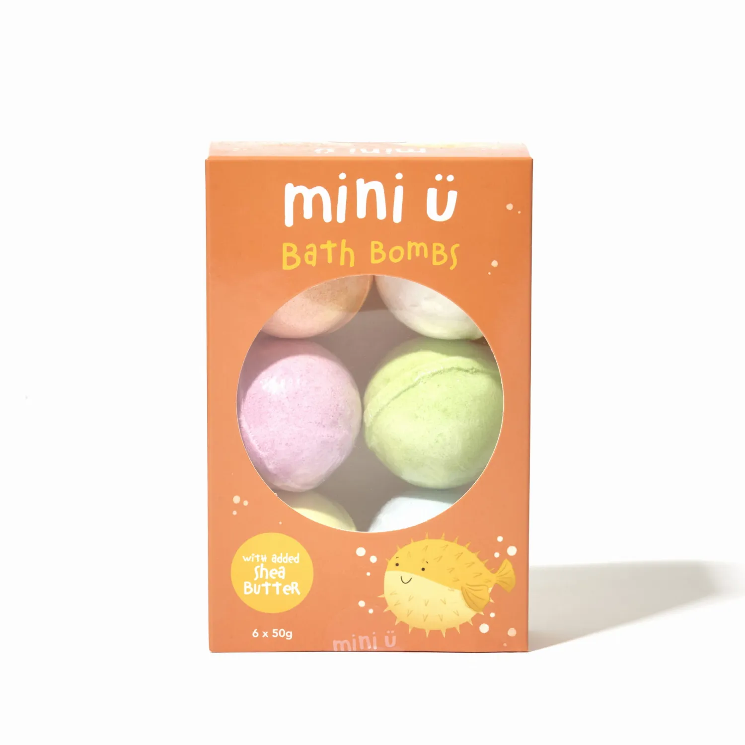 Zabawki Do Kąpieli|Naturalne Kosmetyki | Miniu Zestaw musujących kul do kąpieli dla dzieci, 6 x 50 g