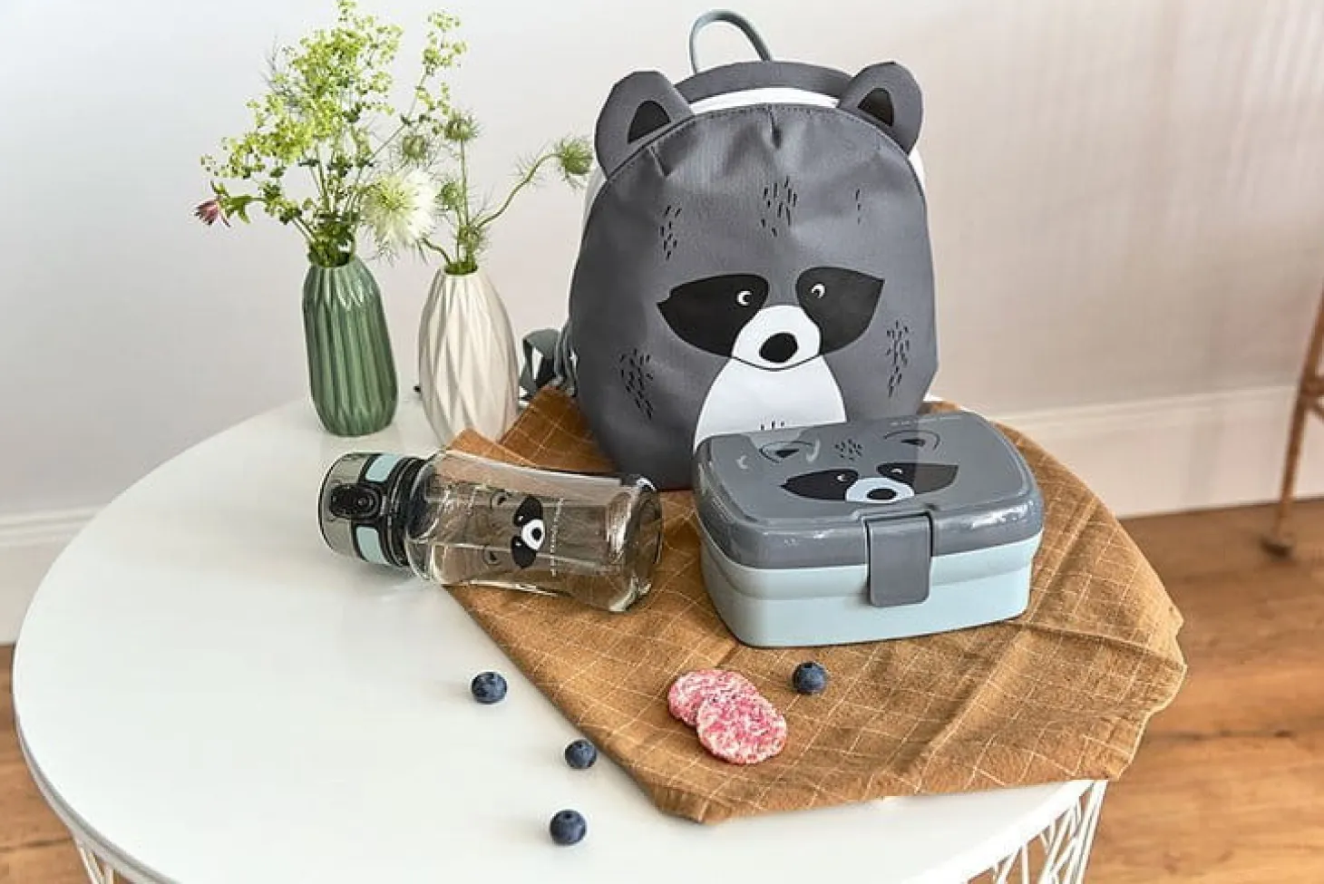 Zestaw na lunch Lunchbox + Tritanowa butelka - bidon 460 ml About Friends Szop