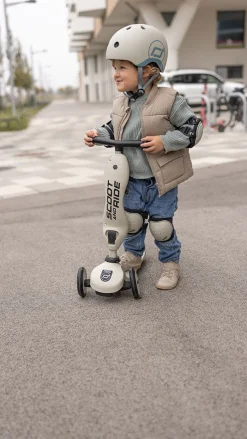 Przydatne Akcesoria | Scootandride Zestaw ochraniaczy dla dzieci S Ash