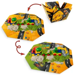 3 Lata +|4 Lata + | Tuban Zestaw Piasek Dynamiczny Fluffy - Plac budowy
