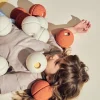 6 Lat+|3 Lata + | MODU Zestaw 3 piłek piankowych Foam Balls - sand grey, honey yellow