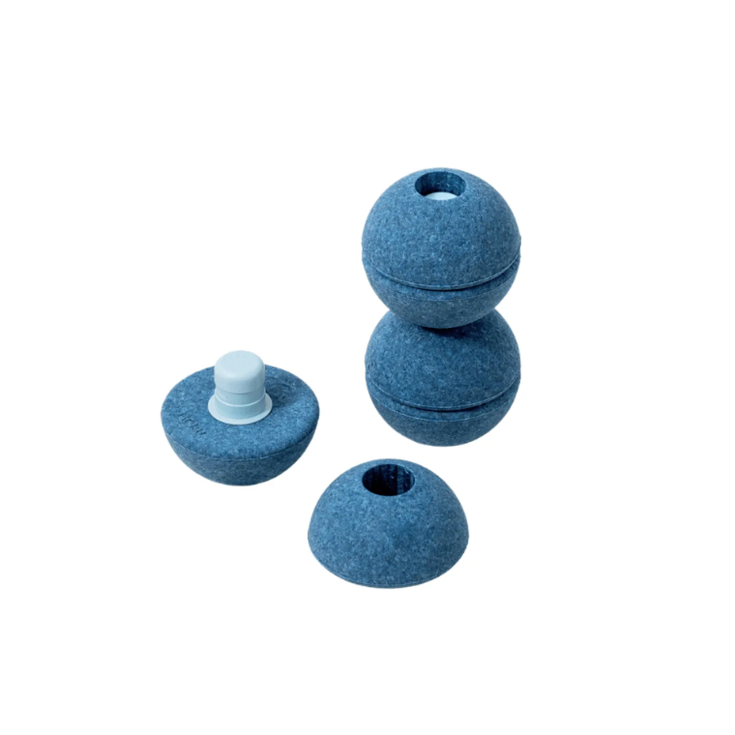 6 Lat+|3 Lata + | MODU Zestaw 3 piłek piankowych Foam Balls - deep blue, sky blue